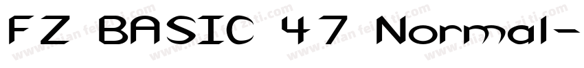 FZ BASIC 47 Normal字体转换